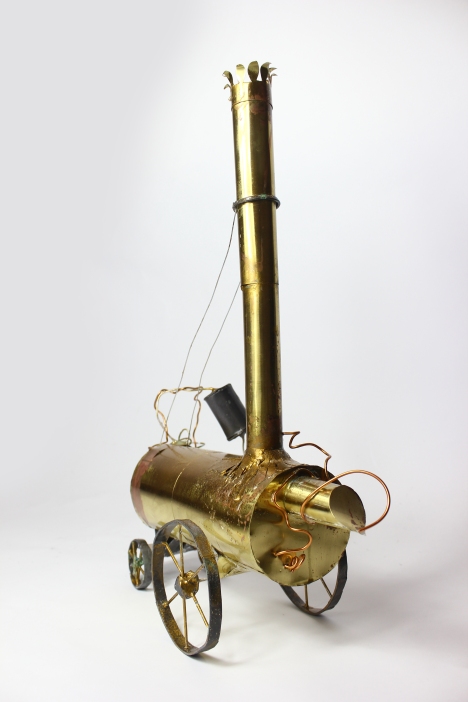 The First Rocket, Brass & Lead, 2015. Private Collection