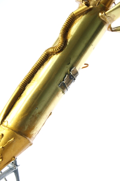 ‘UXB’, Brass, bronze powder, cocktail sticks and denta-stone, 66H x 34W x 26D CM, 2015