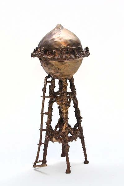 The Tower, Patinated Bronze, 2015