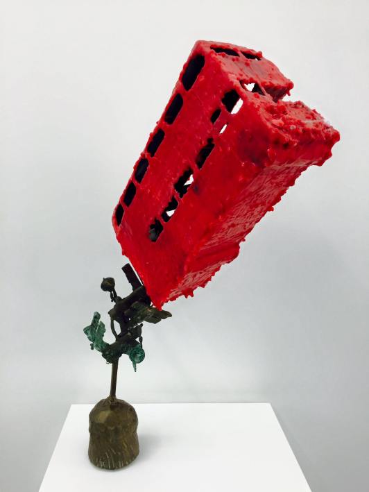 Out of this World (Bus Number 9 to Aldwych), Patinated bronze and wax, 2014